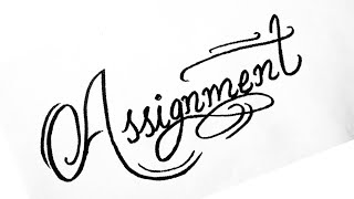 || Assignment || Assignment writing in caligraphy || A 4 Art ...||#shorts