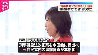 【“再審制度”】改正案めぐり議論  自民部会で怒号飛び交う場面も