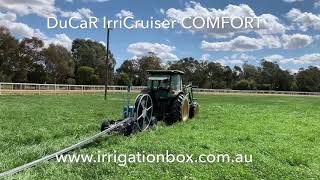 preview picture of video 'DuCaR IrriCruiser COMFORT - The easiest soft hose irrigator to operate!!! 400m travel distance!'