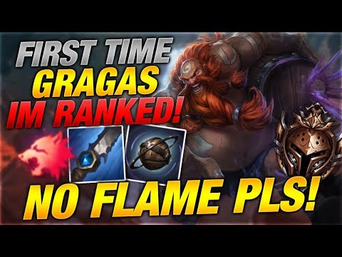 First Time Gragas Jungle IM RANKED: No Flame pls [League of Legends]