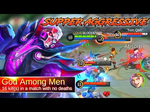 SUPER AGGRESSIVE ROGER USING  BEST BUILD | ROGER GAMEPLAY 2021 | TOP 1 GLOBAL ROGER | MOBILE LEGENDS