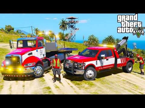 GTA 5 Mods Cayo Perico Tow Trucks Responding To A Multiple Vehicle Car Accident