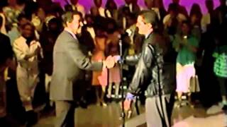 Falco performing Rock Me Amadeus and Vienna Calling on American Bandstand 1986