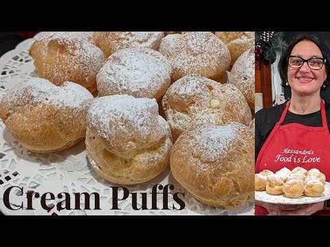 Cream Puffs | Choux con Crema Chantilly - How to make cream puff video.
