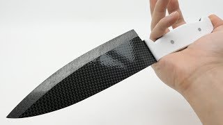 sharpest carbon fiber kitchen knife in the world (2018)