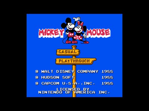 Mickey Mousecapade (NES) - Casual Playthrough