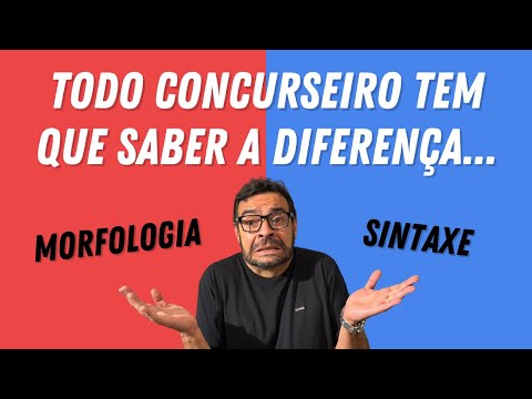 ANÁLISE MORFOLÓGICA x SINTÁTICA - Qual a diferença?
