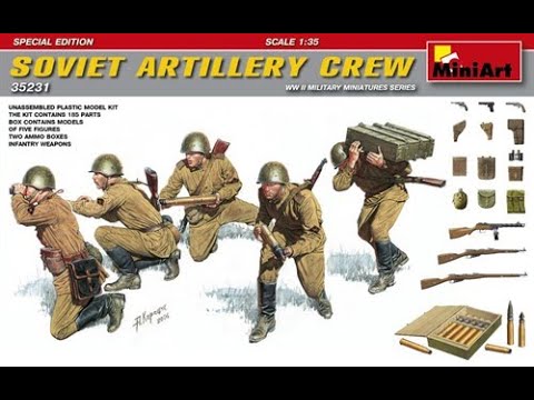 Сборная модель: Артиллерийский расчёт (Miniart 35231) 1:35