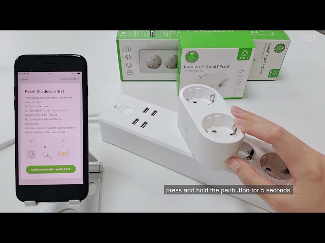 woox Vägguttag wifi dual 230vac 16a 3680w