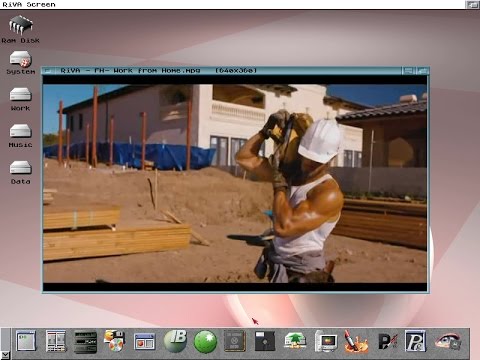 Video test with Riva 0.52 AMMX in Amiga V600