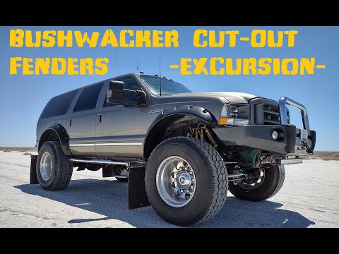Bushwacker: Excursion Cut-Out Fender Flares, Ford Superduty F250 F350 (Front. Part 1)
