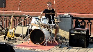 The Rasmus - Shot  - Drum Cover -  Daniel Varfolomeyev - street drummer