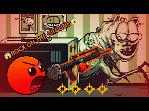 😱FNF The Great Punishment but ROCK ON THE GROUND Vs Gorefield V2 Sing it - Geometry Dash 2.3 MODS