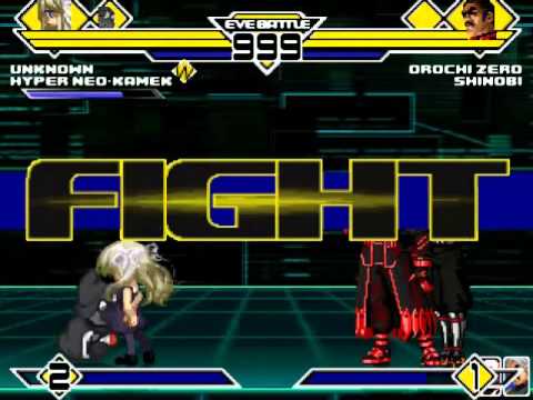 Unknown & Hyper Neo Kamek vs Orochi Zero & Shinobi MUGEN Battle!!!