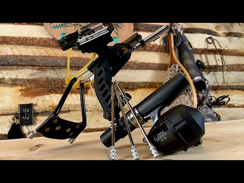 Sling Shot FISHING - Shoots METAL Bolts - Insane Way To Fish