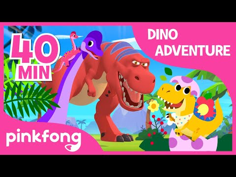 Tyrannosaurus Rex and more | +Compilation | Dino Adventure | Pinkfong Songs for Children
