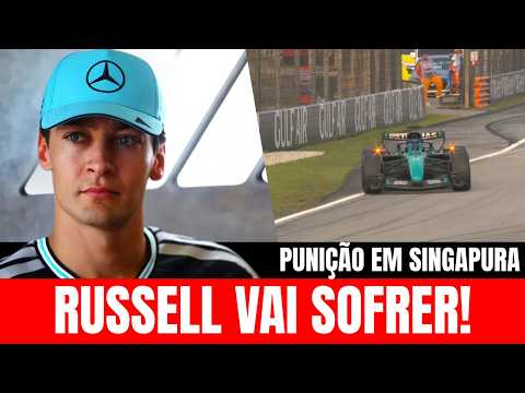O DRAMA DA MERCEDES: RUSSELL É PUNIDO NO GP DE SINGAPURA