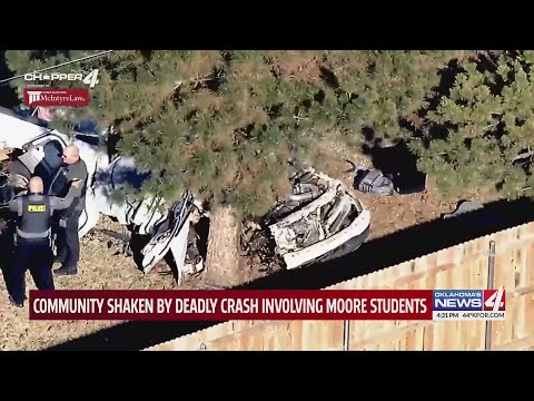 Community shaken by deadly crash involving Moore students