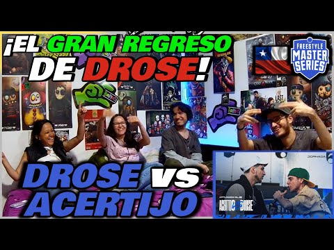 🔴COLOMBIANOS REACCIONAN a DROSE vs ACERTIJO - ¡EL GRAN REGRESO DE DROSE! [FMS CHILE 2024]