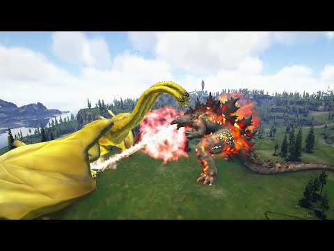 EVOLUTION of KING GHIDORAH - King Ghidorah vs Burning Godzilla - Survival Battle- Godzilla Animation