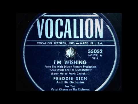 The Clubmen with Freddie Rich and His Orchestra – I'm Wishing, 1938