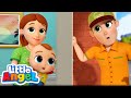 Who S At The Door Little Angel Little Angels Kids Cartoons Songs Nursery Rhymes
