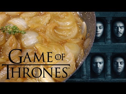 Cebollas en salsa de carne de juego de tronos. Onions in Gravy