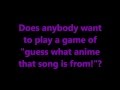 Anime Song Quiz (Guess the song and the anime ...
