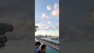 MSC Seaside cruise December 19th 2025 Miami Florida city view from the ship