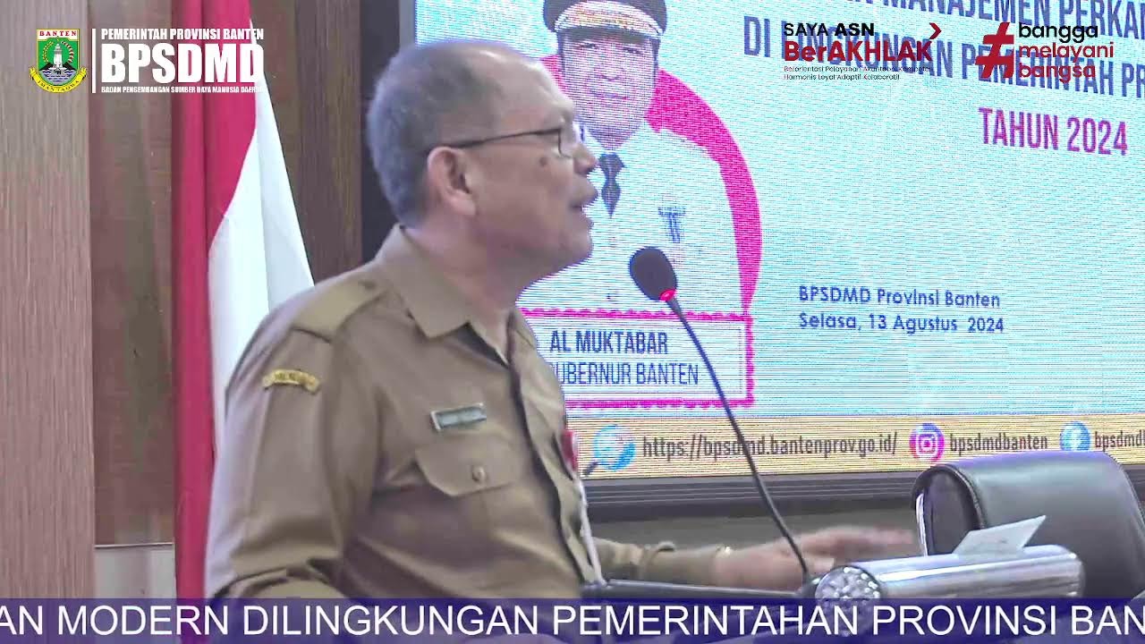 PEMBUKAAN PELATIHAN MANAJEMEN PERKANTORAN MODERN