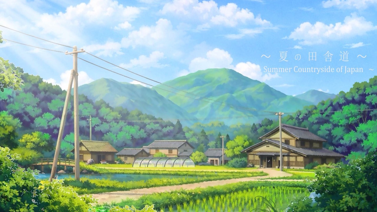 [環境音/ASMR]夏の田舎の静かな風景｜川の音/蝉の声/田舎の夏