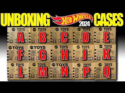 Unboxing 2024 Hot Wheels A-Q Case Compilation (1000+ Cars)!!