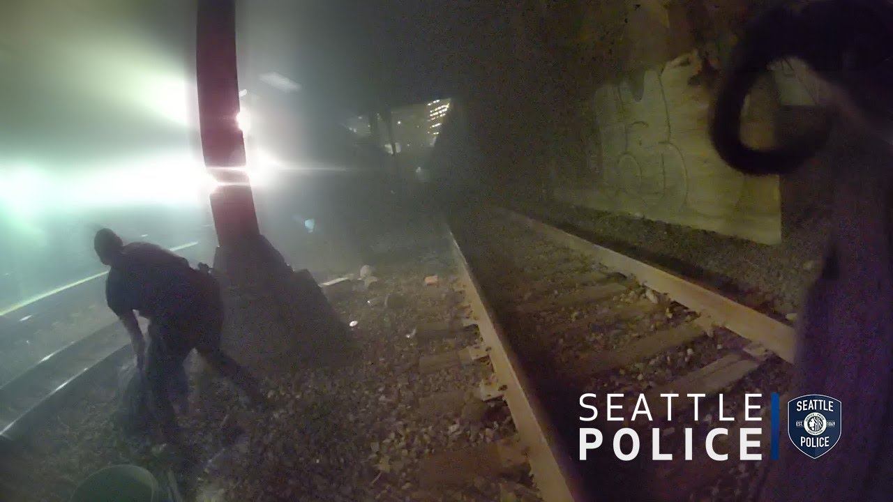 Police Rescue Man from Oncoming Train