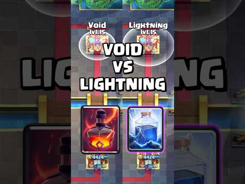 NEW Void Spell VS Lightning ⚡️ #clashroyale #shorts