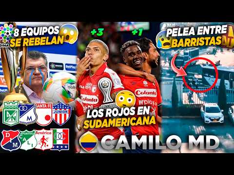 🔥8 EQUIPOS CONTRA WIN SPORTS Y DIMAYOR😱SANTA FE Y DIM EN SUDAMERICANA😎DISTURBIOS EN IBAGUÉ😰