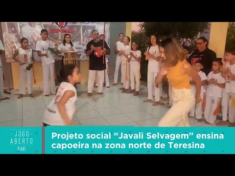 Projeto social “Javali Selvagem” ensina capoeira na zona norte de Teresina