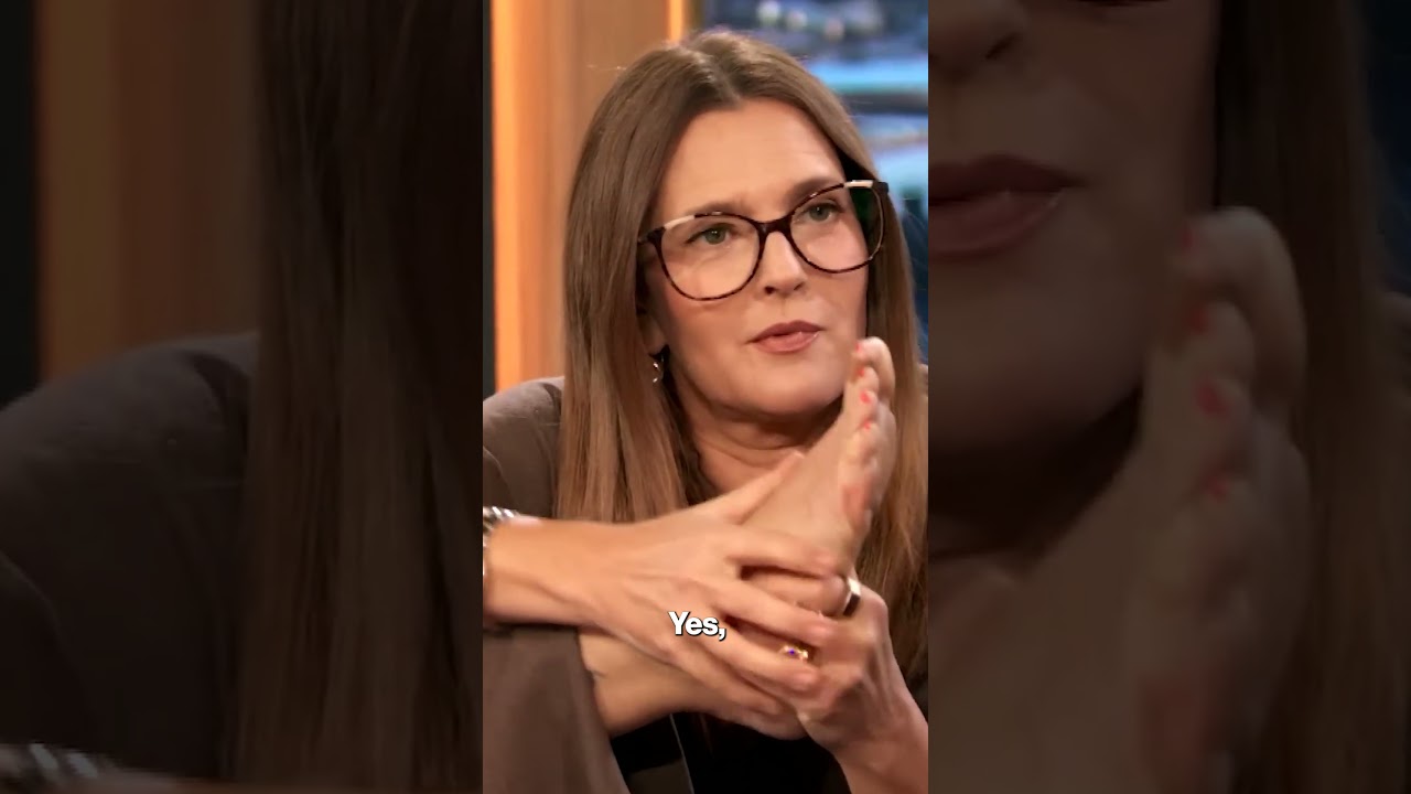 Drew Barrymore smells her ‘dirty’ feet live on TV, shoves them in co-hosts’ faces #shorts