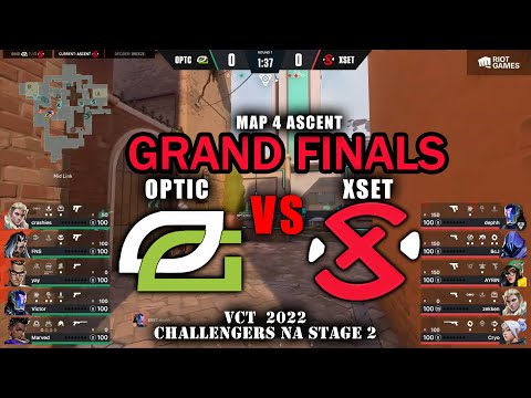 OpTic Gaming vs XSET - VCT 2022 Challengers NA Stage 2 Playoffs - Grand Finals Map 4 Ascent