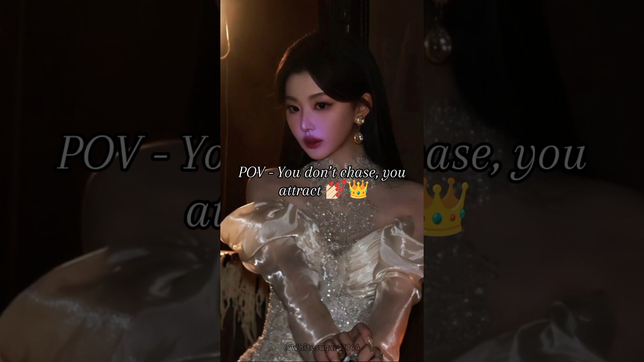 POV - You don’t chase, you attract 💅🏻👑