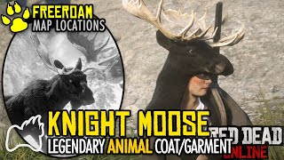 RED DEAD ONLINE How to Get the Legendary KNIGHT Moose Coat Garment Naturalist Map Locations