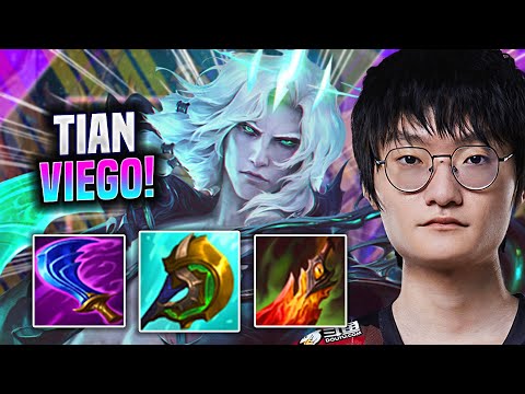 TIAN DESTROYING WITH VIEGO! - TES Tian Plays Viego Jungle vs Zac! | Season 2022