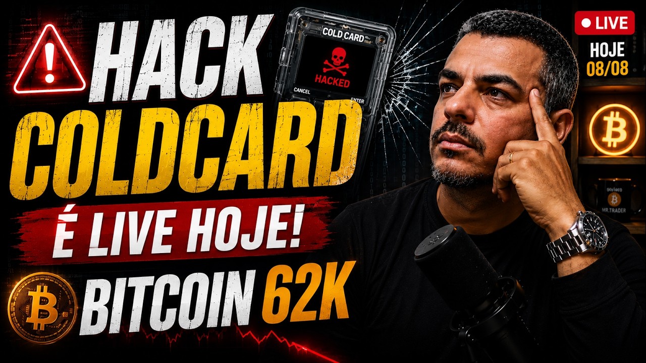 Bitcoin HOJE: Ataque à Coldcard Analise do Bitcoin - Resumo Day TRADER - Analisando Mercados