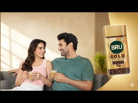 Sara Ali Khan and Aditya Roy Kapur brew some chemistry with Bru Gold