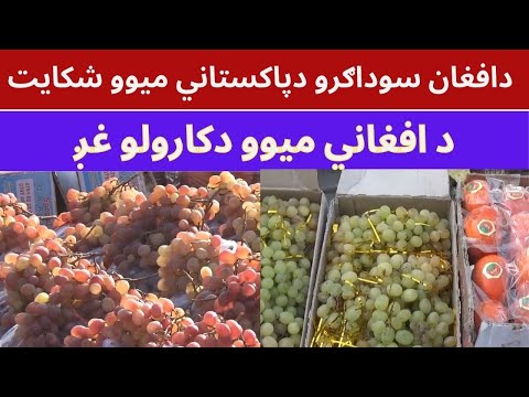 دافغان سوداګرو دپاکستاني ميوو شکايت،د افغاني ميوو دکارولو غږ