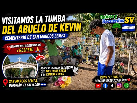 😢 El Chelito conoció el lugar donde descansa su abuelo en El Salvador