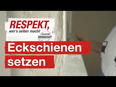 Plastering wall corners with corner rails | toom workshop