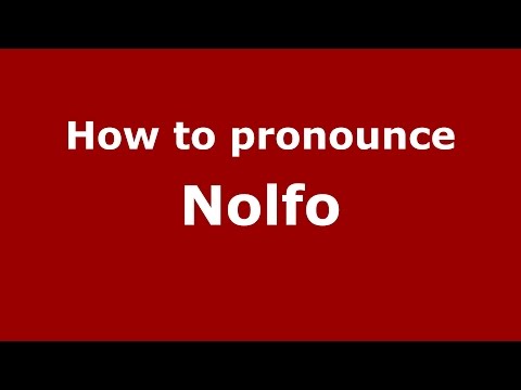 How to pronounce Nolfo (Spanish/Argentina) - PronounceNames.com