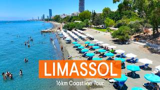 Limassol Cyprus  |  All Beaches and Hotels in One Video