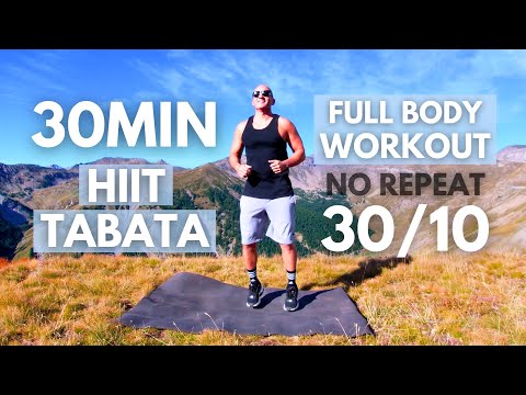 TABATA HIIT 30MIN / Full Body Workout / Tabata 30/10 🔥NO REPEAT🔥