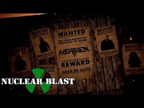 HEATHEN - Empire of The Blind (OFFICIAL LYRIC VIDEO) online metal music video by HEATHEN